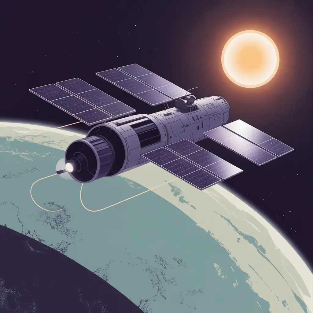 Satellite in Space