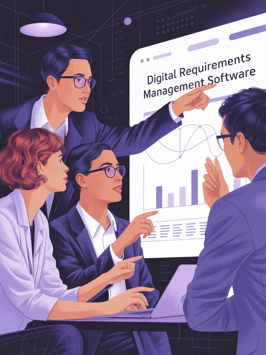 Team Using Digital Requirements Software