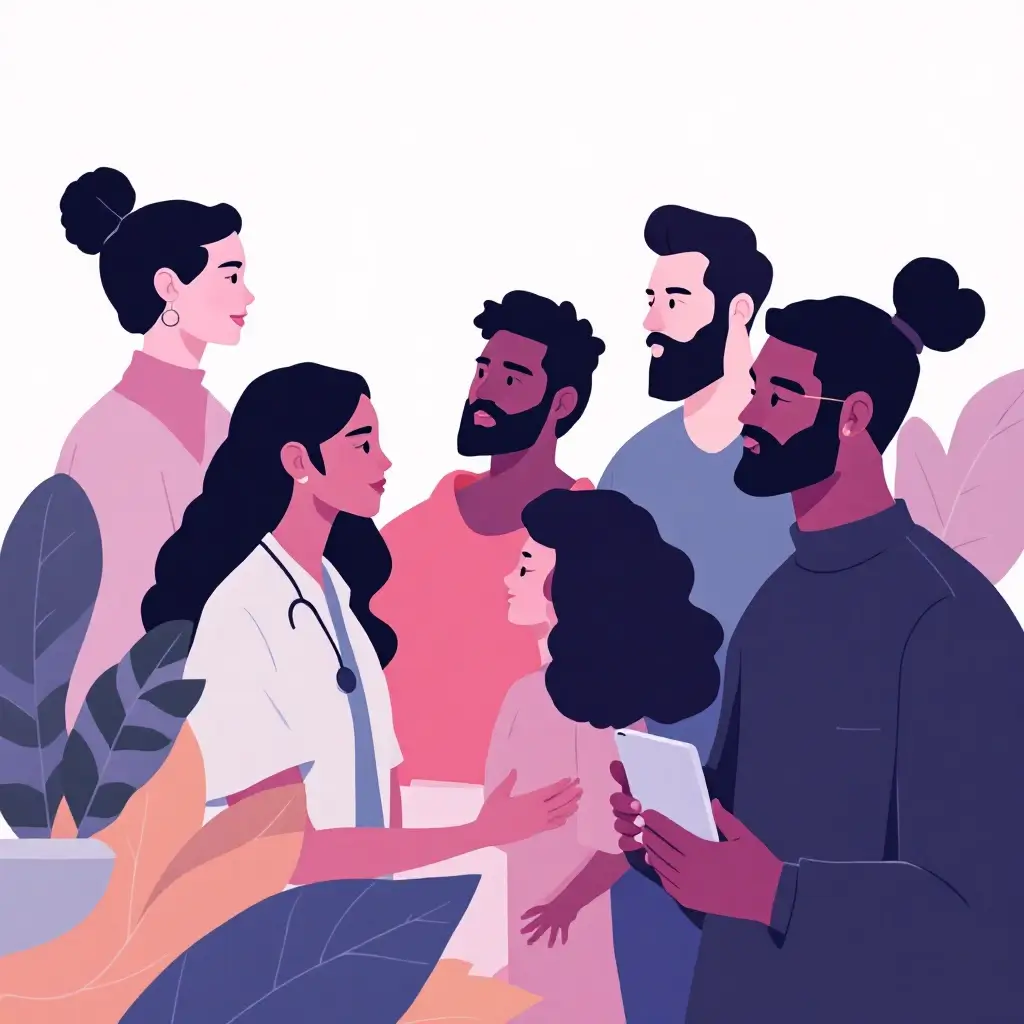 Diverse team illustration