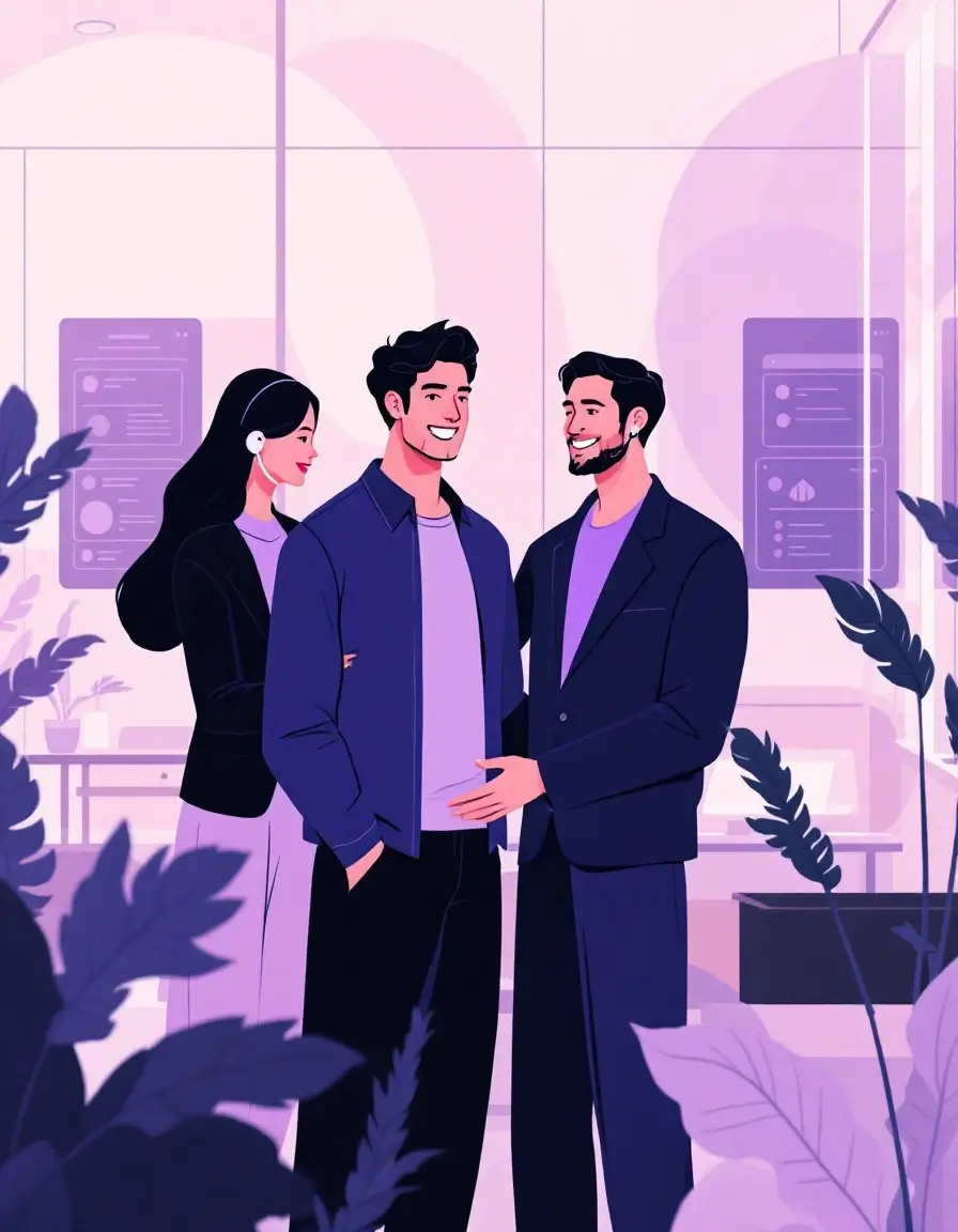 Team onboarding illustration
