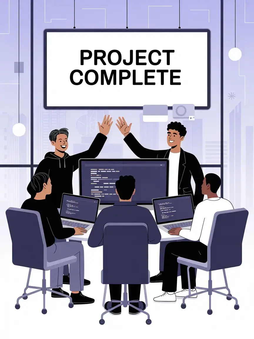 Project Complete Illustration